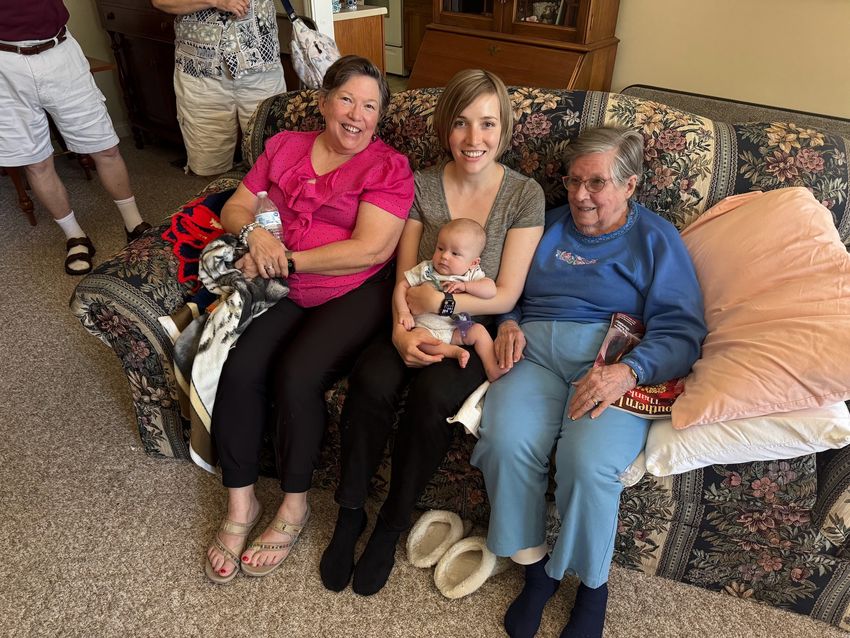 Four generations together in Bardstown, KY