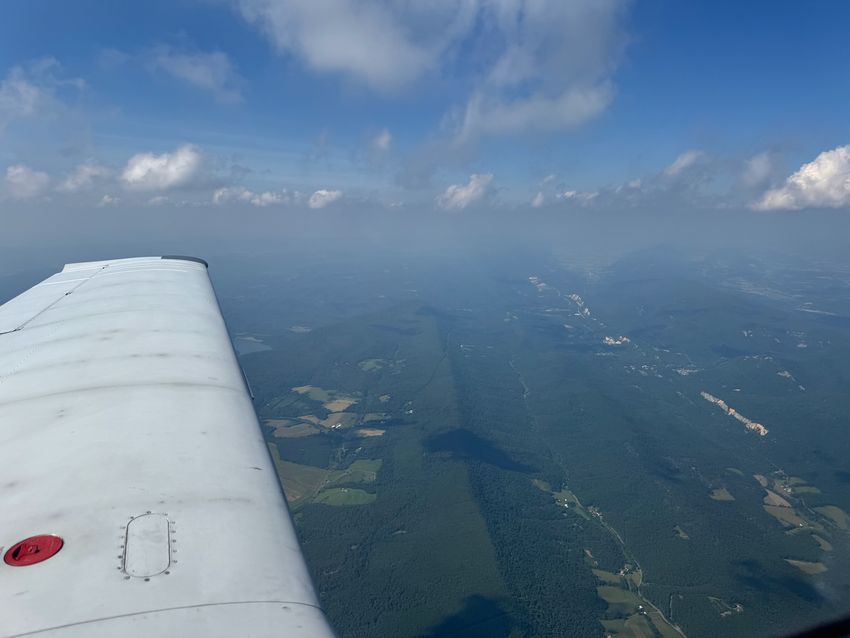 Enroute over Central PA