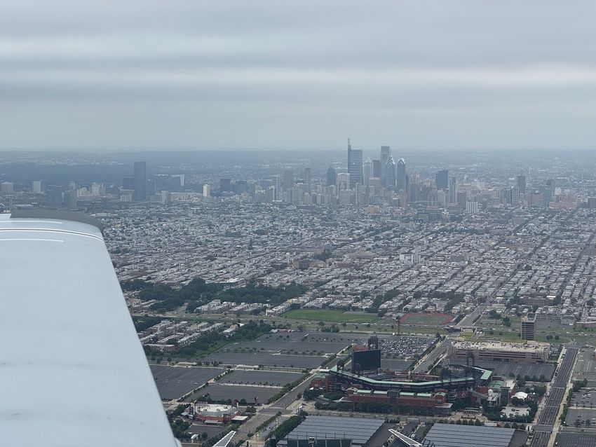Departing Philadelphia, PA