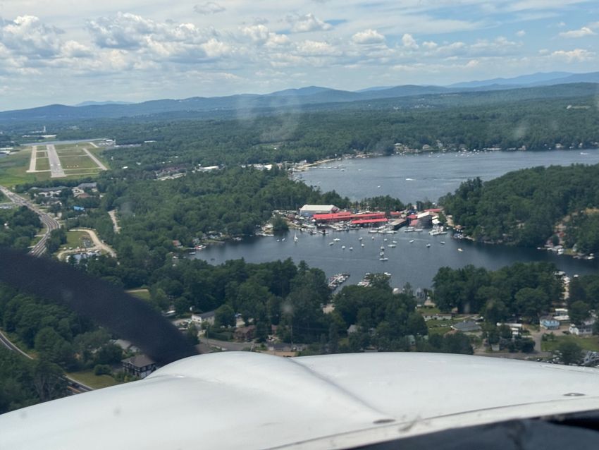Landing in Laconia, NH
