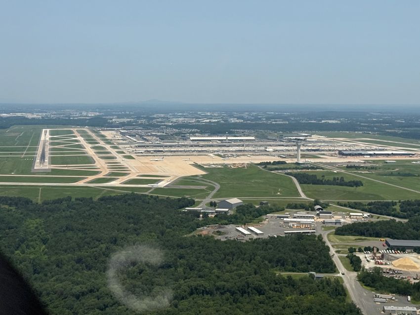 Landing in Dulles (IAD)