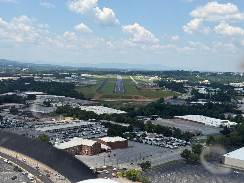 Landing in Greenvile, SC